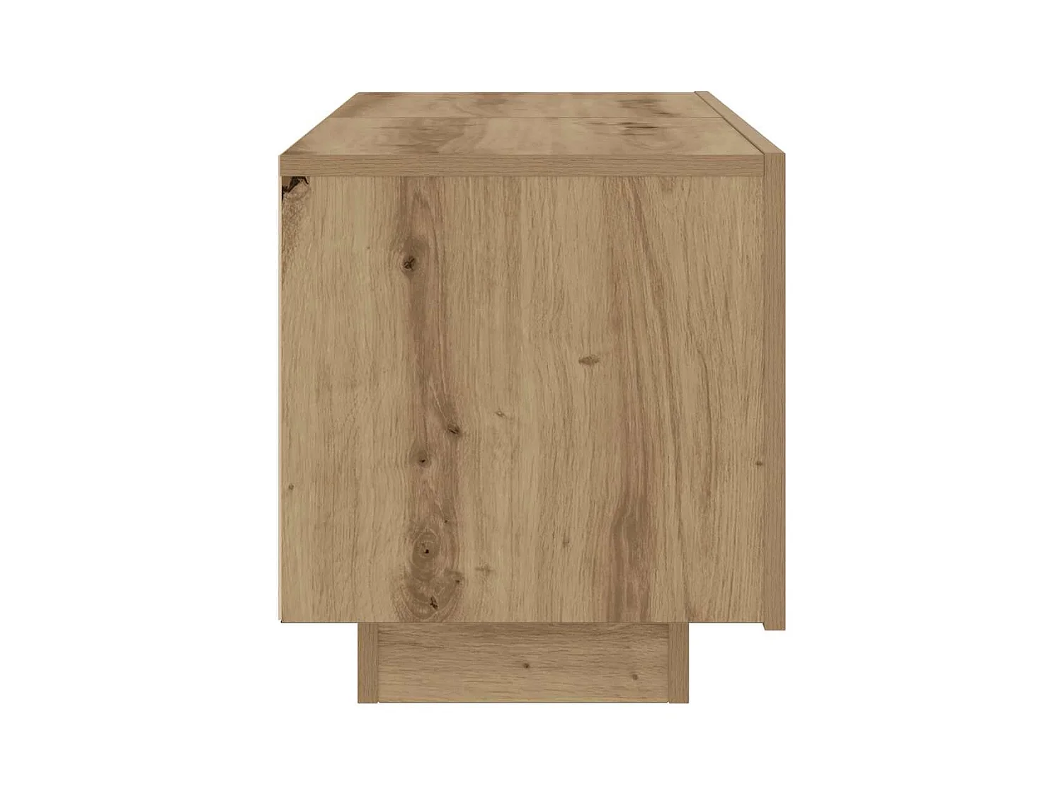 Table de chevet chêne artisanal 100x35x40 cm bois d’ingénierie