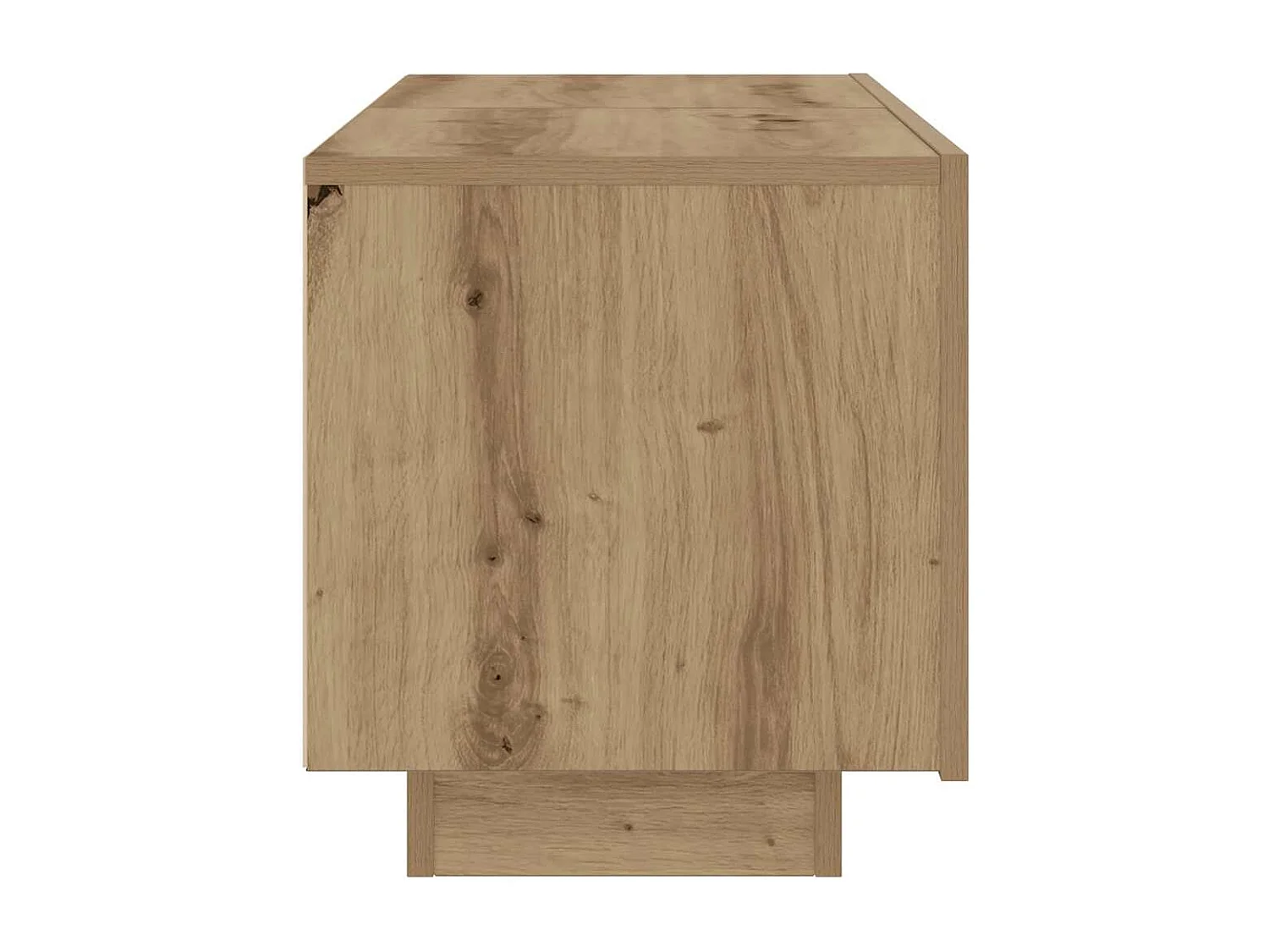 Comodino in rovere artigianale 100x35x40 cm in legno ingegnerizzato