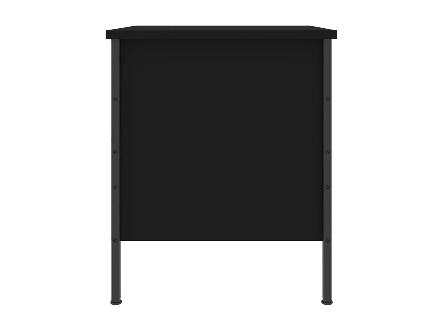 Table de chevet noir 40x42x50 cm bois d’ingénierie