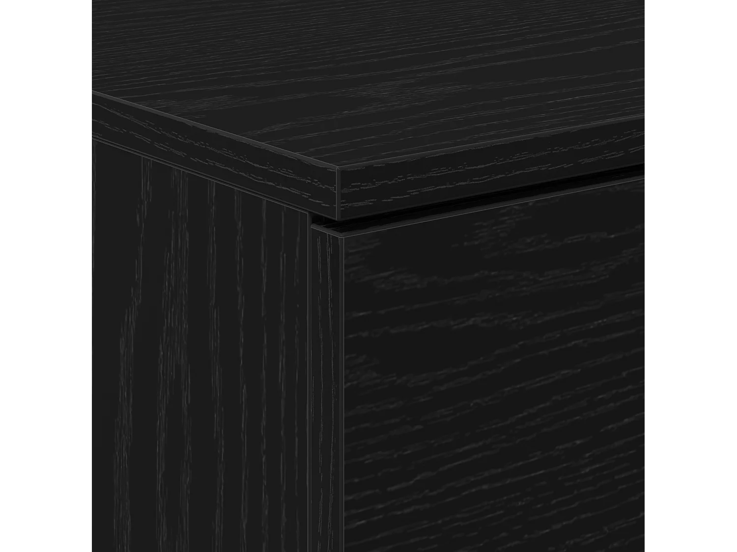 Comodino in rovere nero - 40x65x65 cm