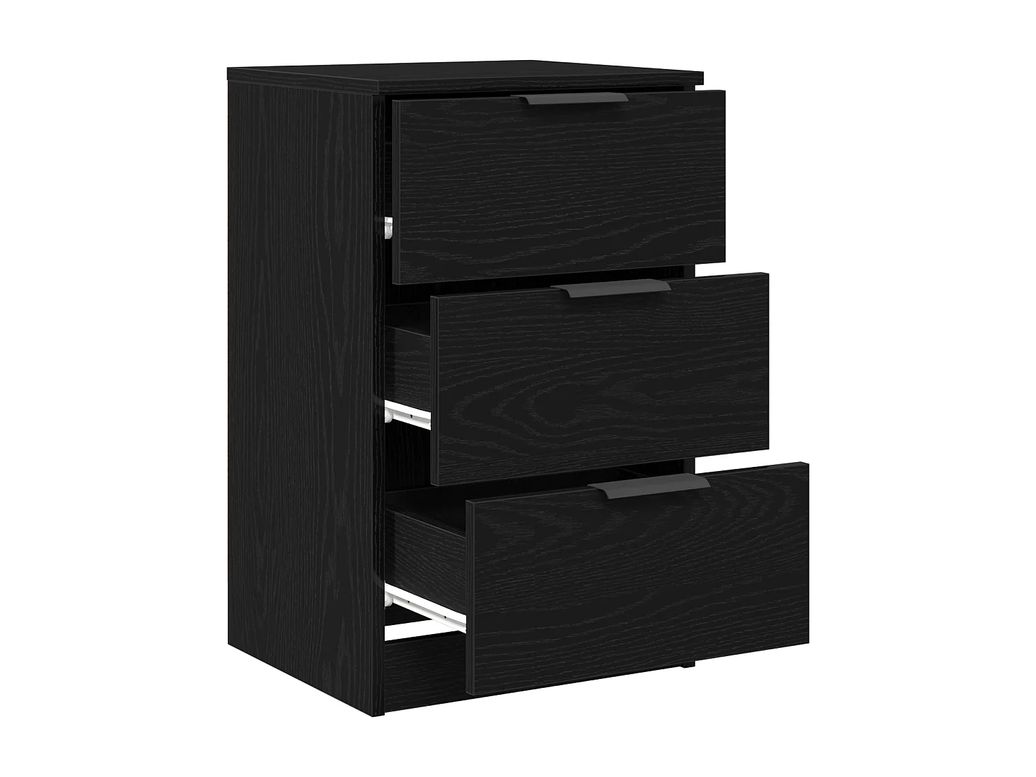 Table de chevet en chêne noir - 40x65x65 cm