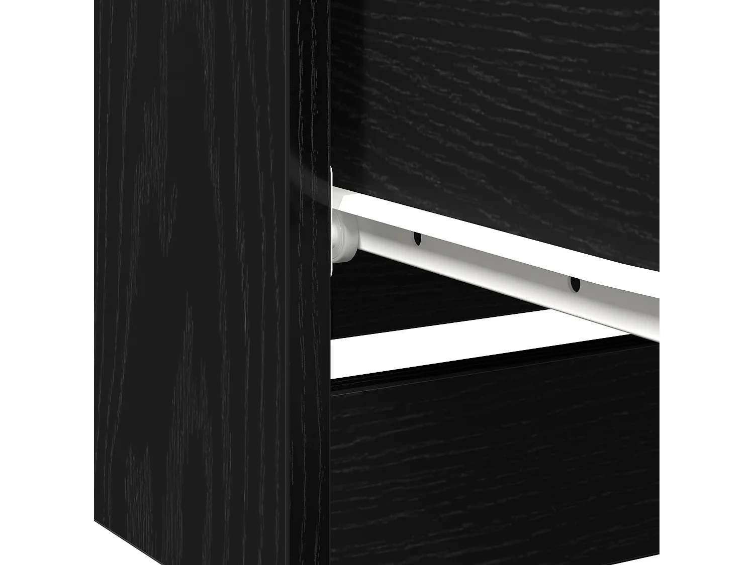 Table de chevet en chêne noir - 40x65x65 cm