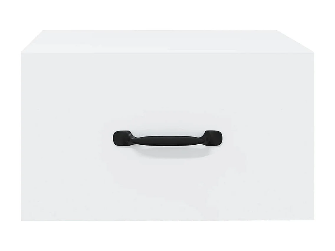 Tables de chevet murales 2 pcs blanc 35x35x20 cm