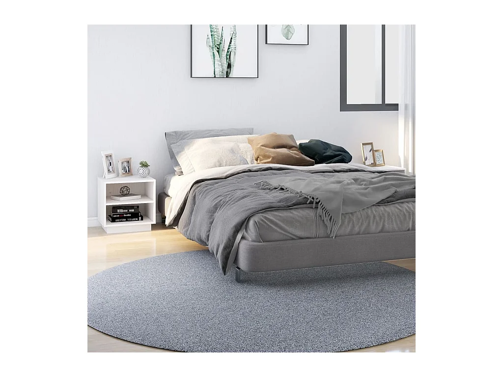 Comodini 2 pz Bianco 40x34x40 cm Legno massello di pino