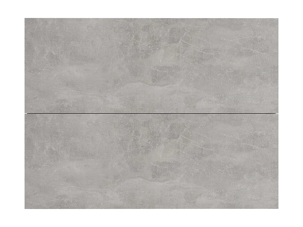 Comodino grigio cemento 40x30x30 cm in legno ingegnerizzato