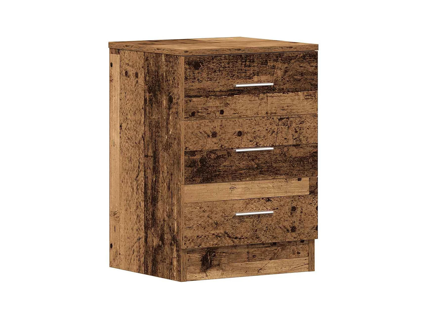 Table de chevet vieux bois 38x35x55 cm bois d'ingénierie