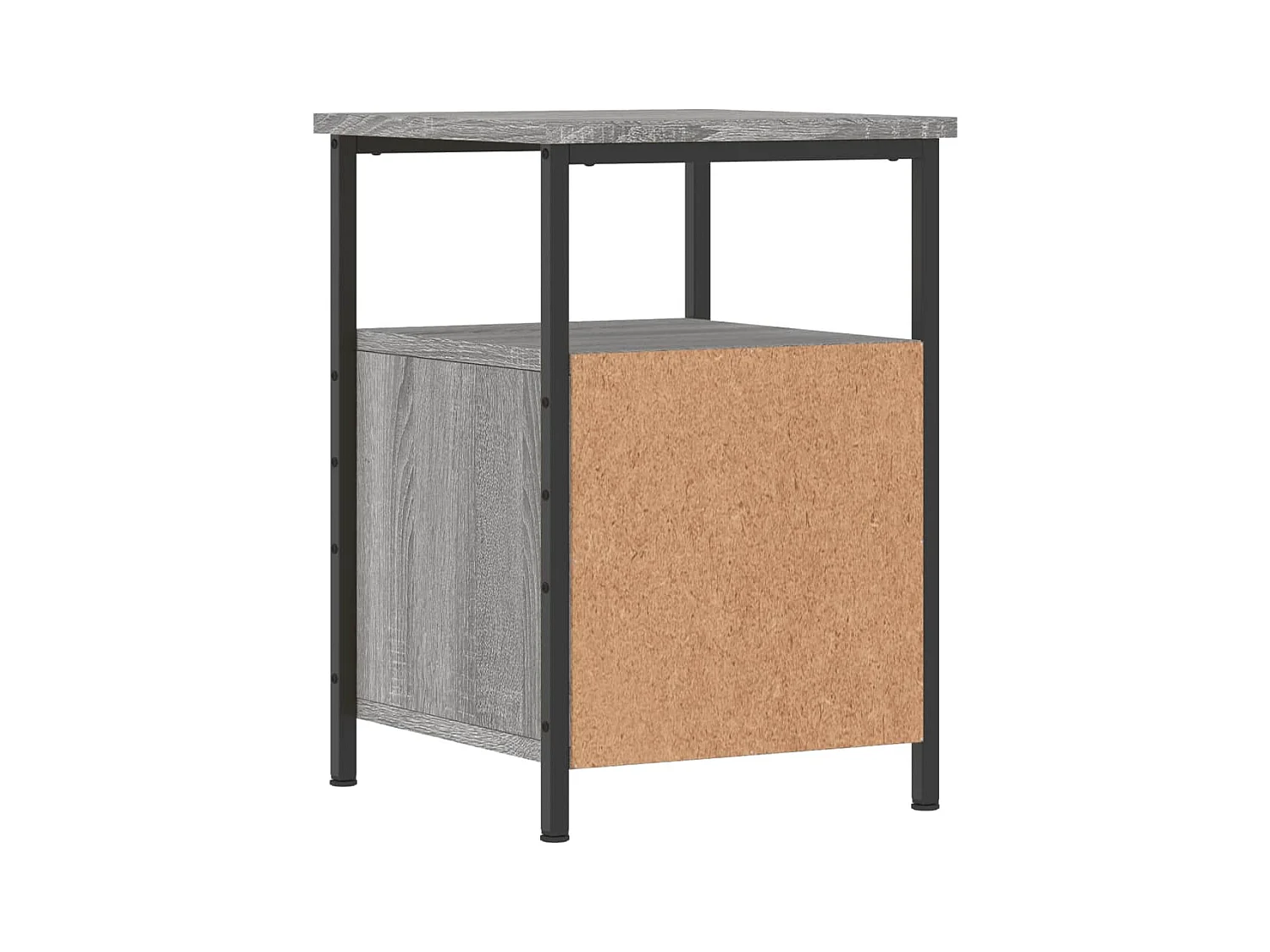 Table de chevet sonoma gris 34x35,5x50 cm bois d'ingénierie