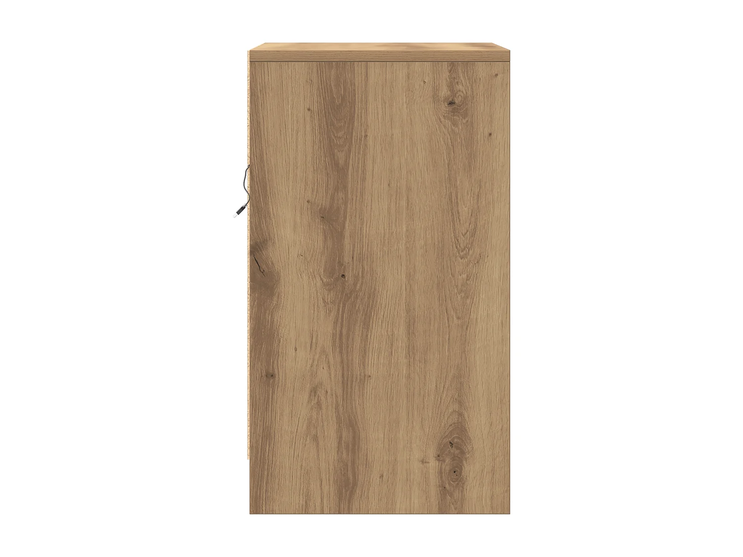 Table de chevet avec lumières LED Chêne artisanal Bois reconstitué