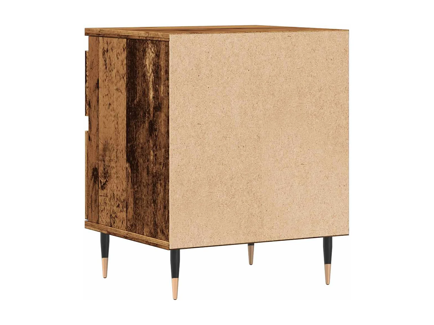 Table de chevet vieux bois 40x35x50 cm bois d’ingénierie