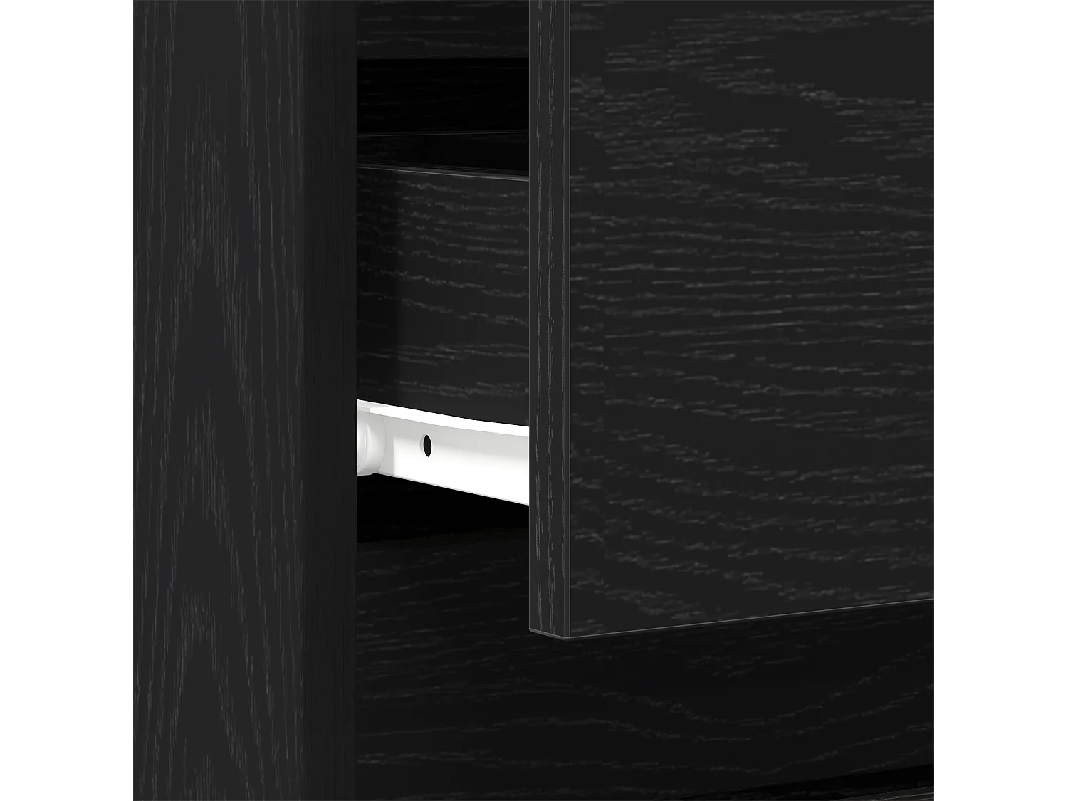 Table de chevet en chêne noir 40x35x50 cm en bois d'ingénierie