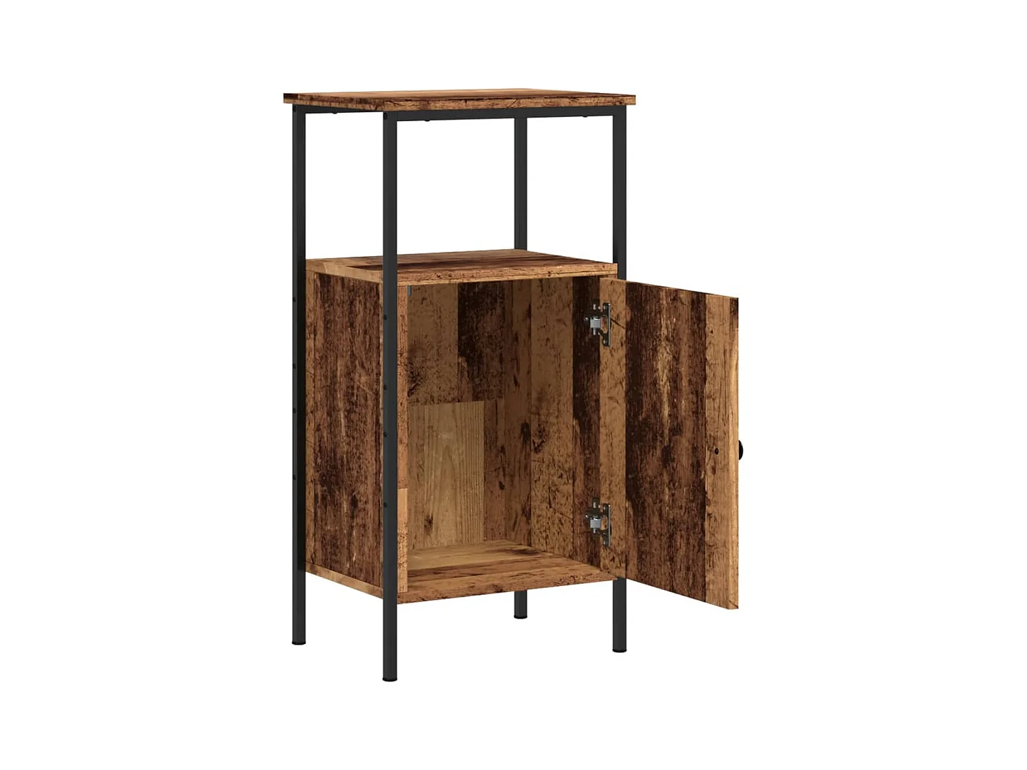 Table de chevet vieux bois 41x31x80 cm bois d’ingénierie