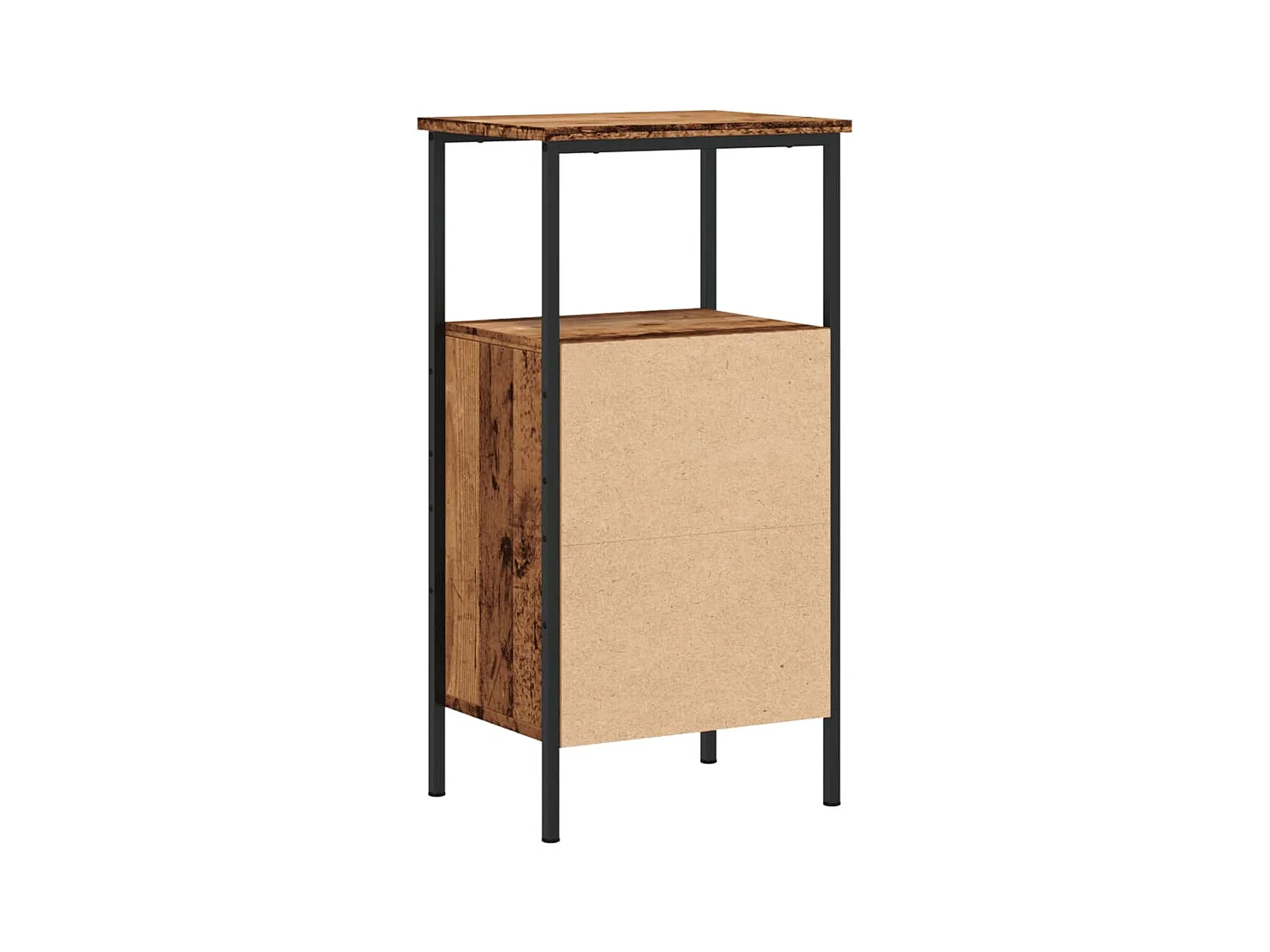 Table de chevet vieux bois 41x31x80 cm bois d’ingénierie