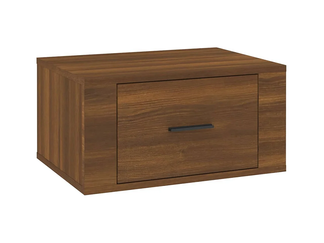 Wandnachtkastjes 2 stuks Bruin eiken 50x36x25 cm