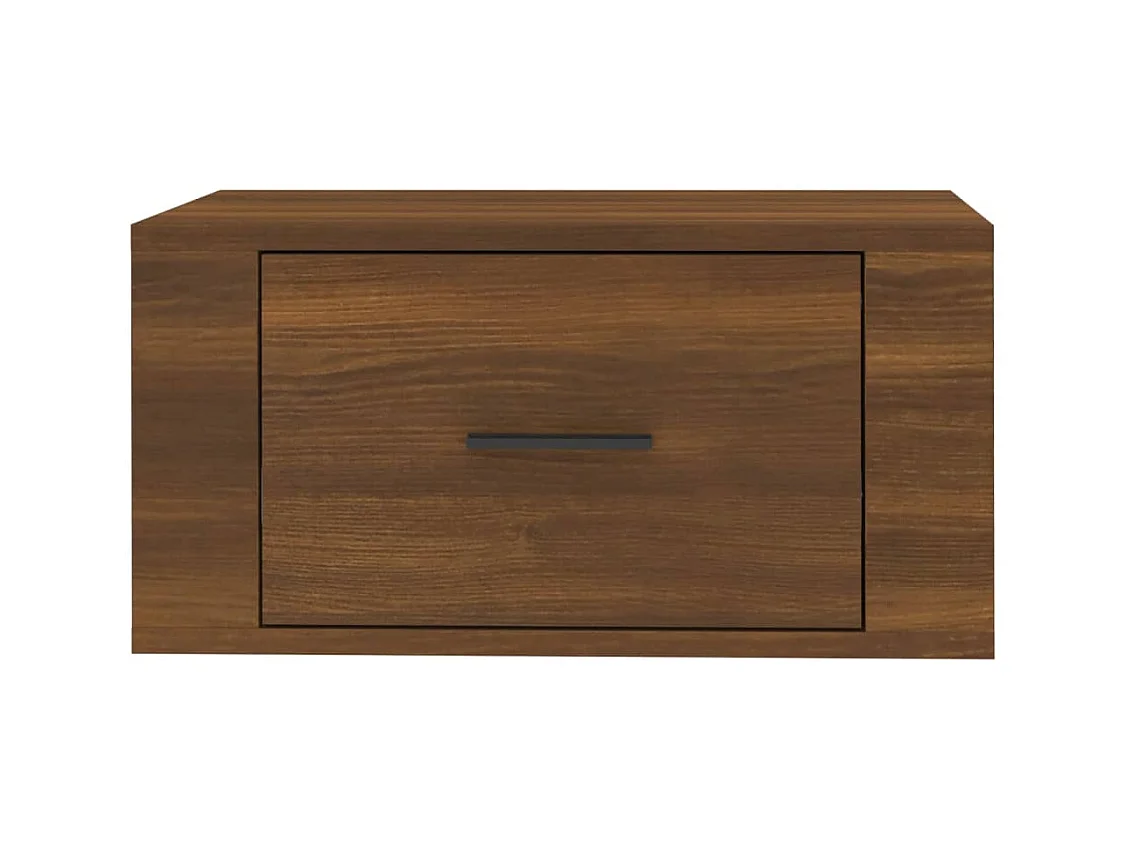 Wandnachtkastjes 2 stuks Bruin eiken 50x36x25 cm