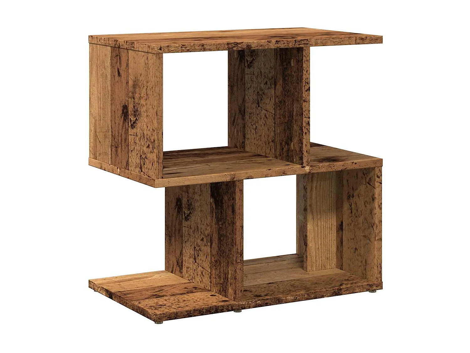 Table de chevet vieux bois 50x30x51,5 cm bois d'ingénierie