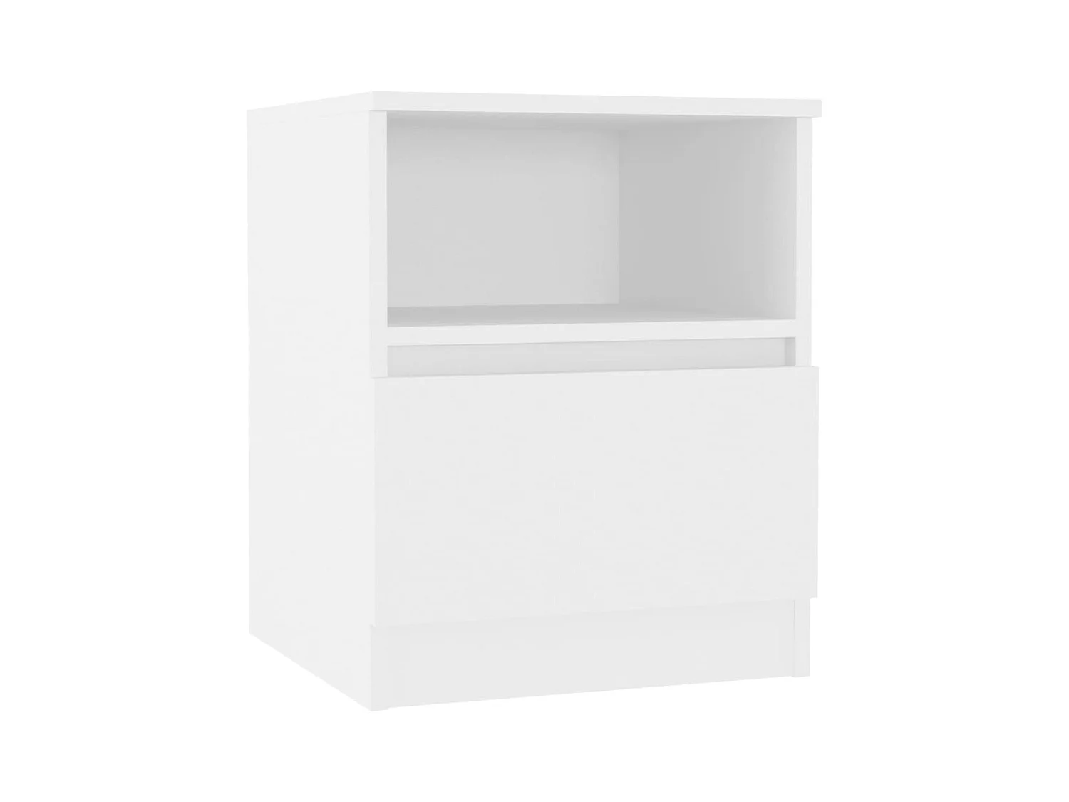 Comodini 2 pz Bianco 40x40x50 cm Truciolato