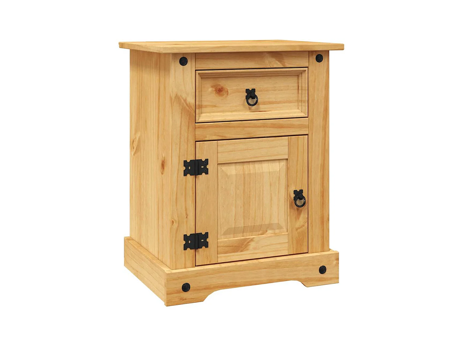 Comodino  range pino messicano 53x39x66 cm