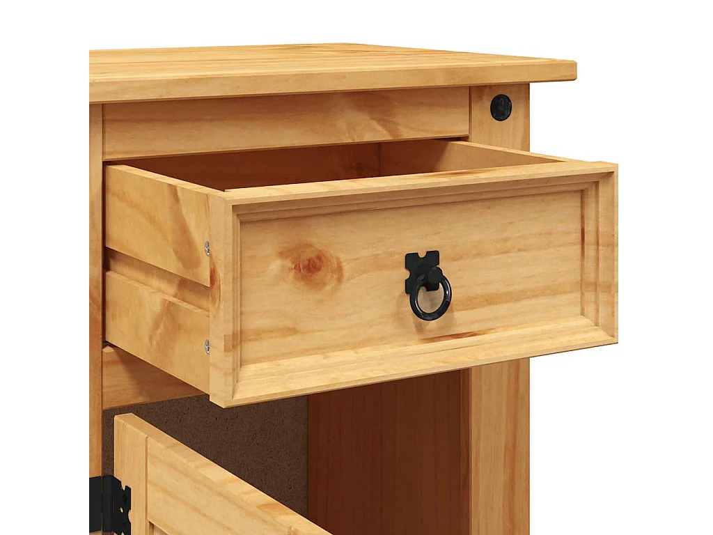 Comodino  range pino messicano 53x39x66 cm