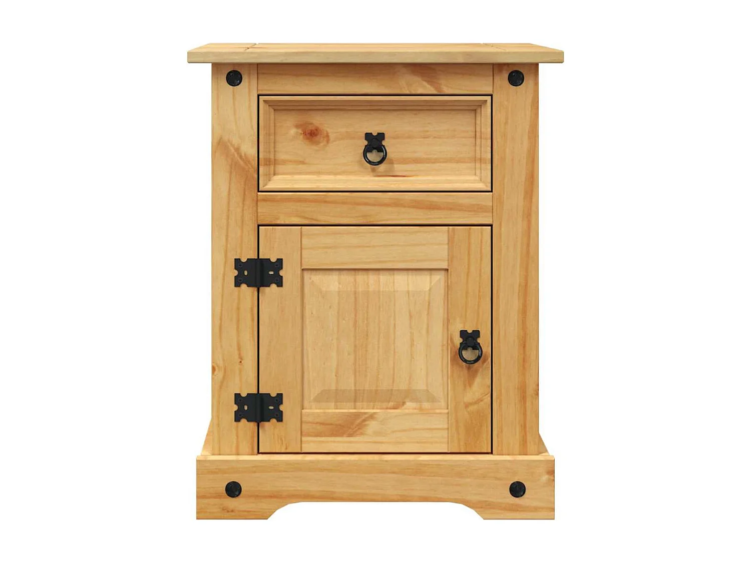 Comodino  range pino messicano 53x39x66 cm