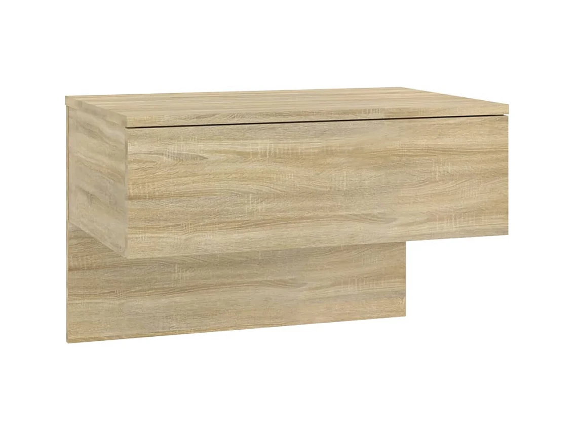 2-delige wandgemonteerde nachtkastjes in Sonoma Oak