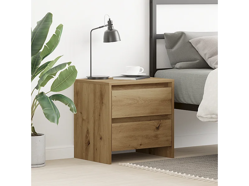 Comodino Artisan Oak 45x34x44,5 cm in legno ingegnerizzato