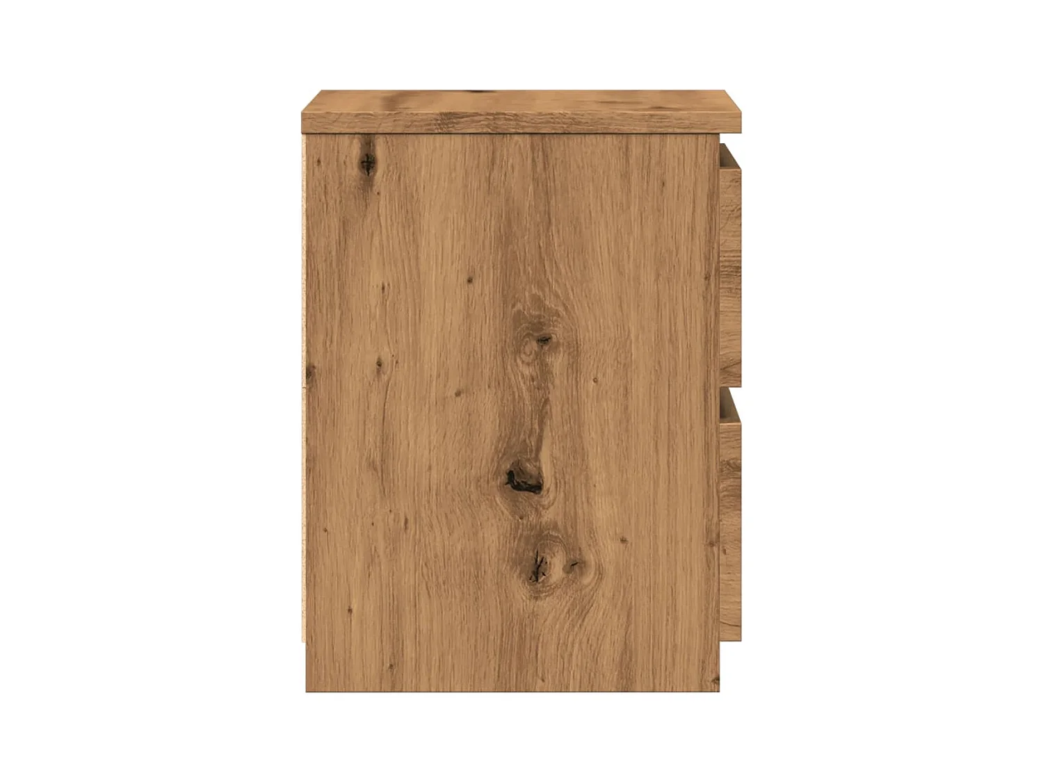 Nachtkastje eiken craft 30x30x40 cm bewerkt hout