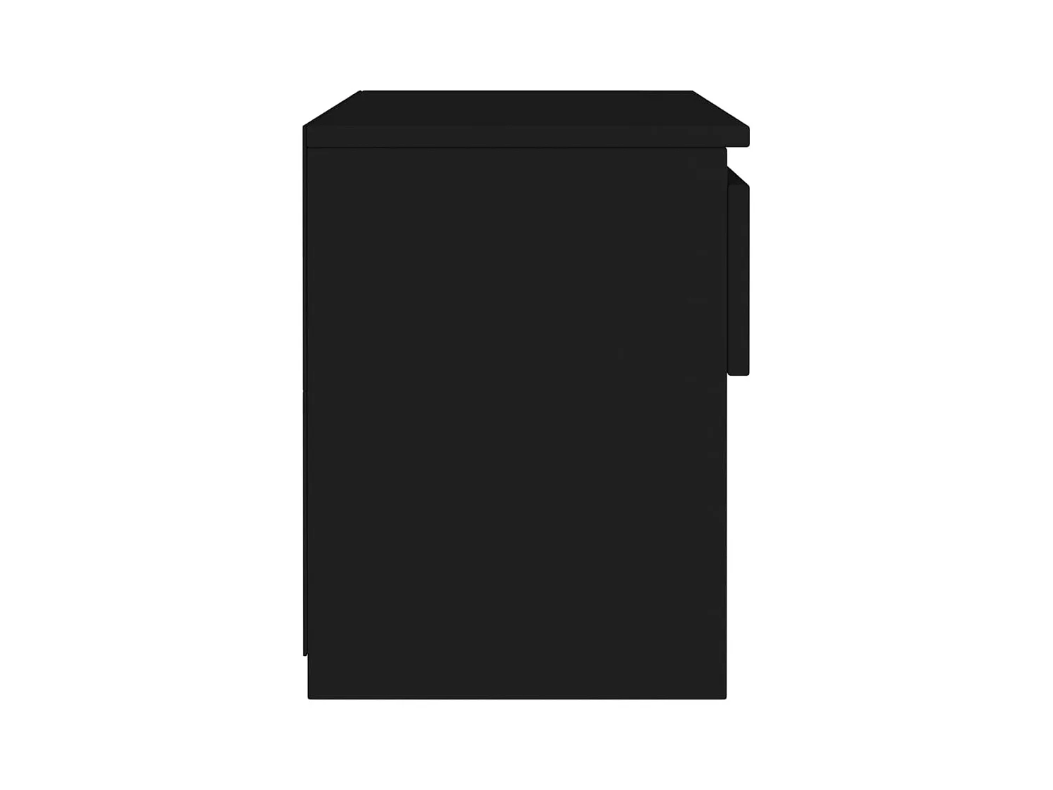 Comodini 2 pz Nero 40x30x39 cm Truciolato