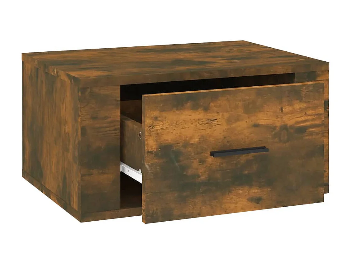 Comodini da parete 2 pz Rovere affumicato 50x36x25 cm