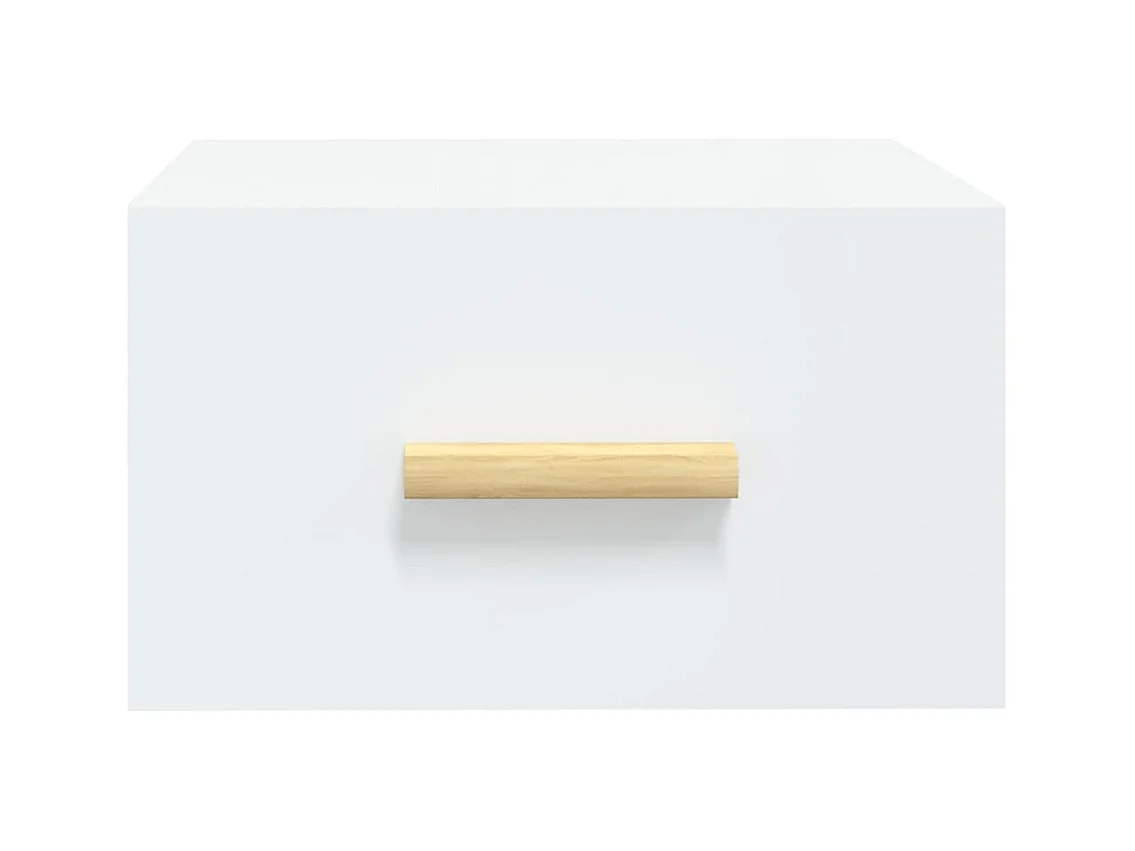 Tables de chevet murales 2 pcs blanc 35x35x20 cm