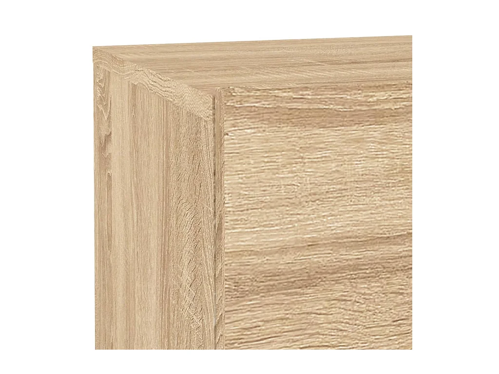 Nachtkastje met LED-verlichting Sonoma eiken 70x36x40,5 cm