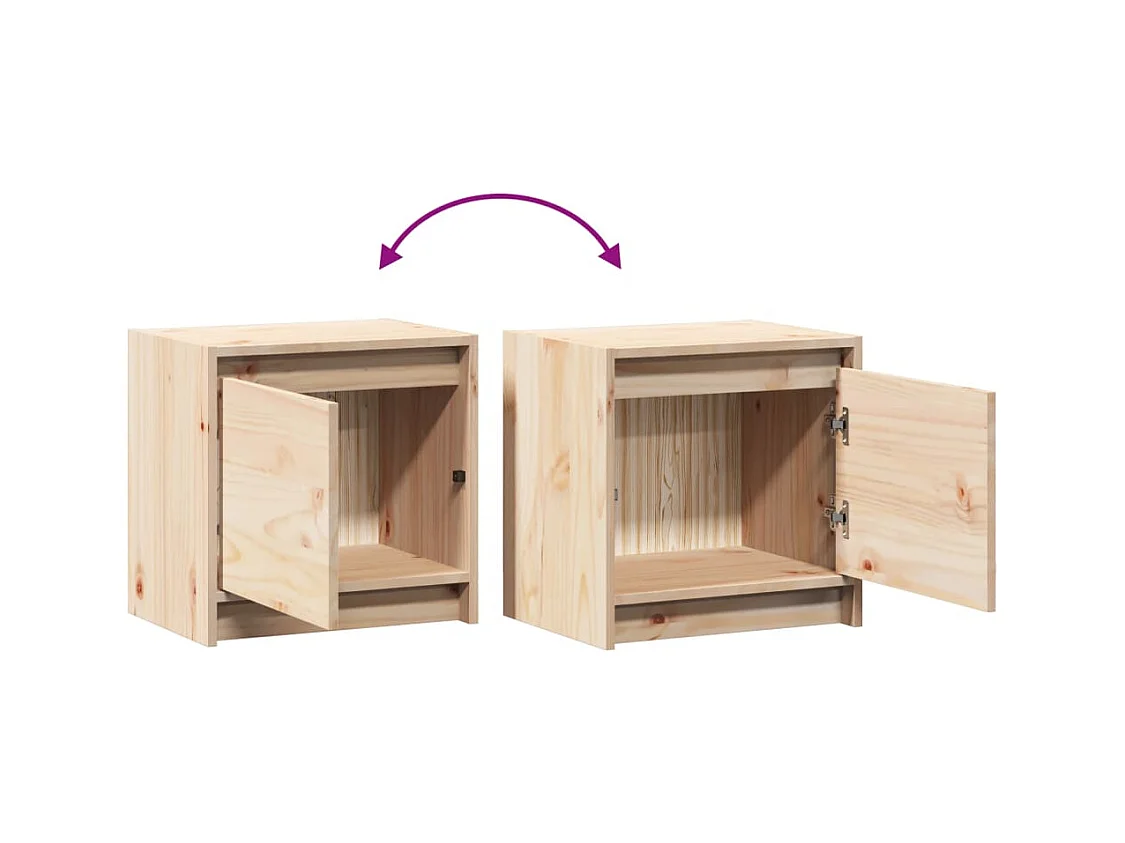 Table de chevet 40x30,5x40 cm bois de pin massif