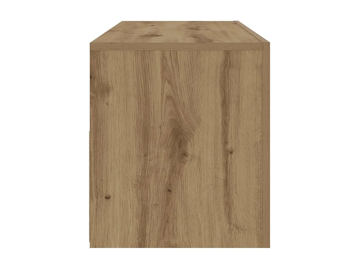 Tables de chevet 2 pcs avec LED chêne artisanal 60x35x40 cm