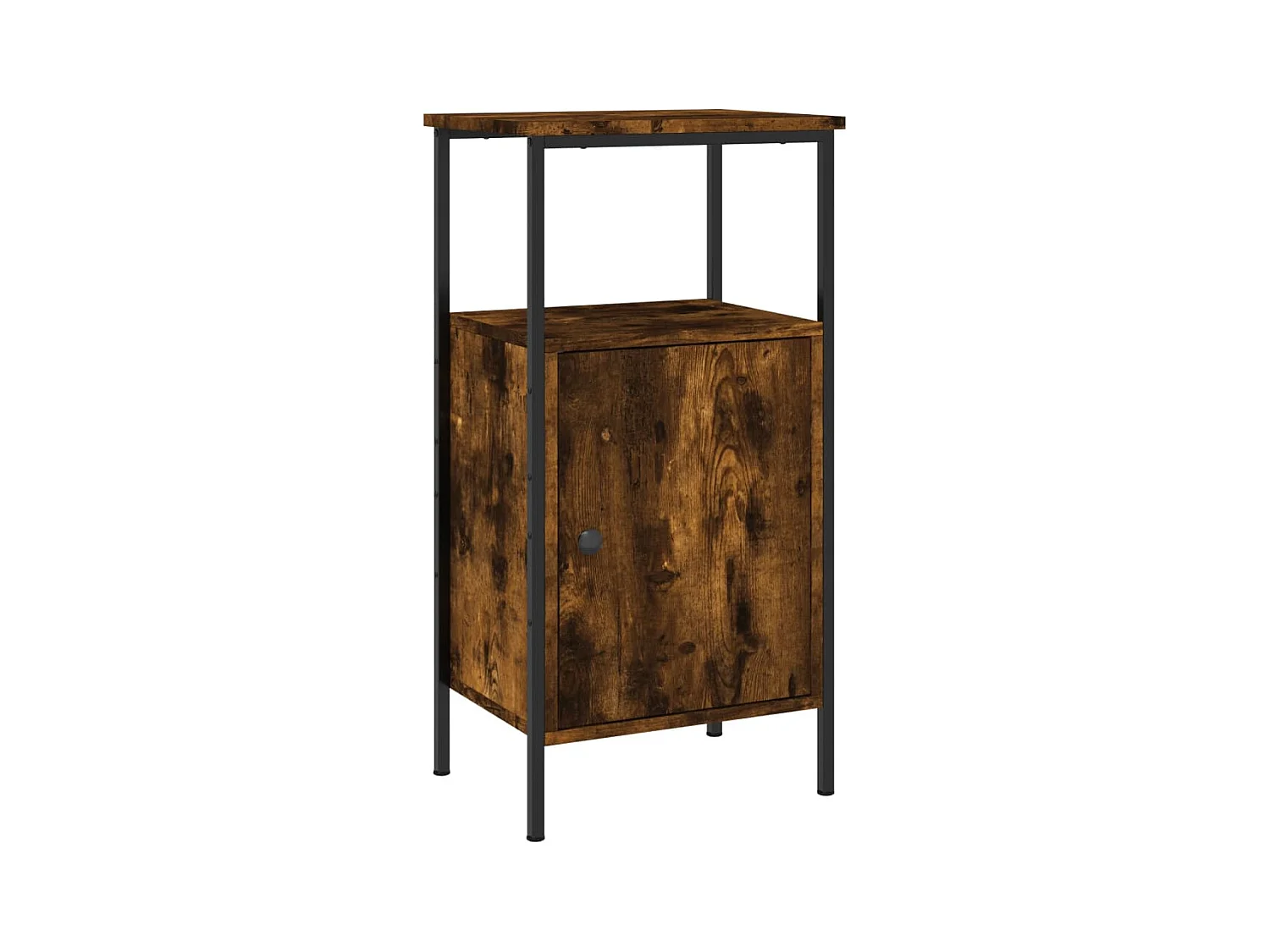 Tables de chevet 2 pcs chêne fumé 41x31x80 cm bois ingénierie