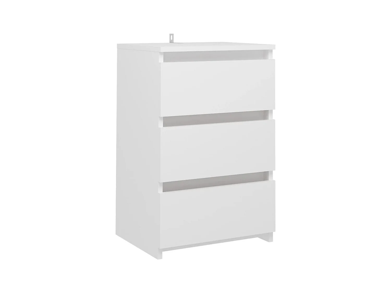 Tables de chevet 2 pcs Blanc 40x35x62,5 cm Aggloméré