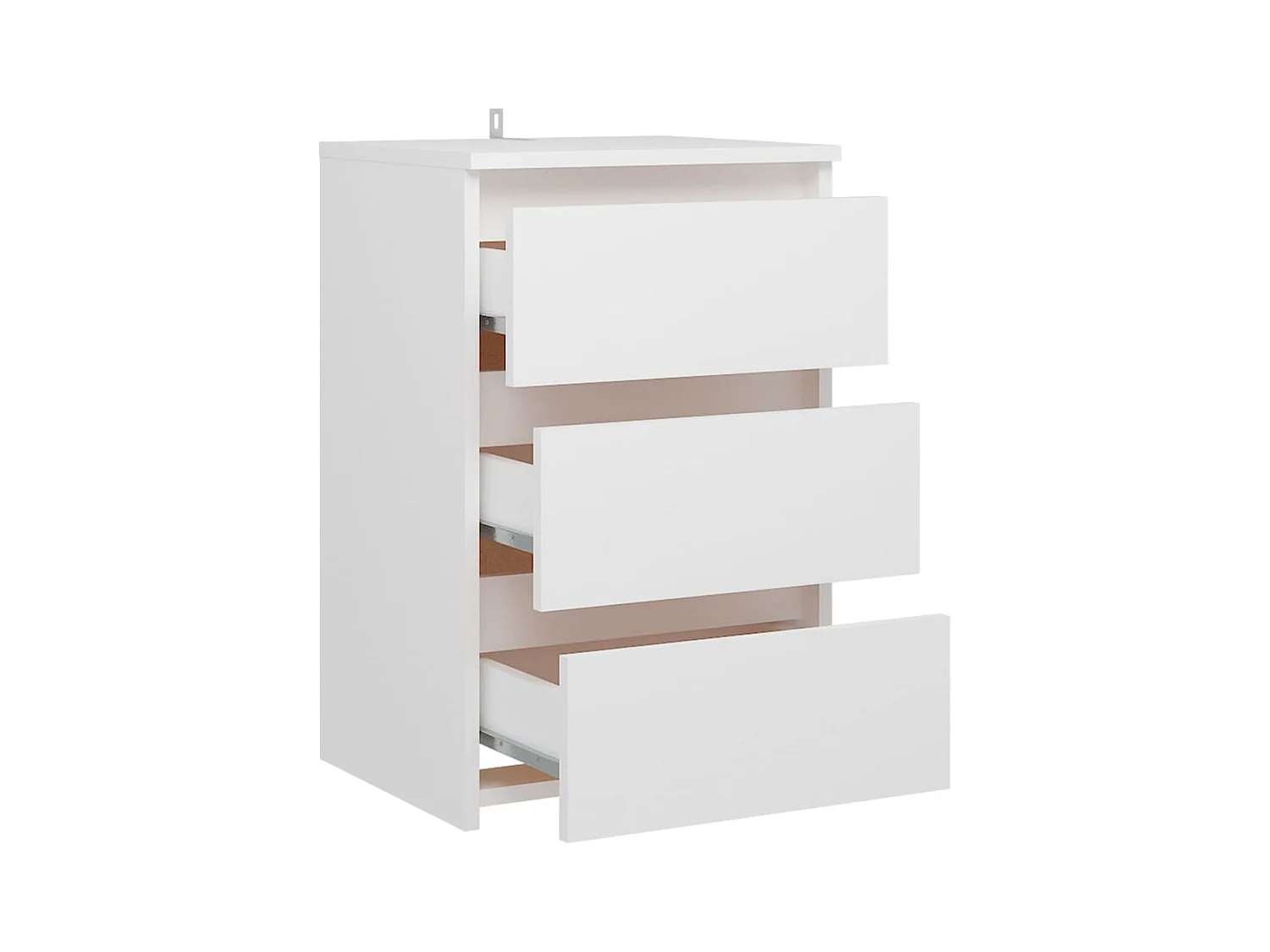 Tables de chevet 2 pcs Blanc 40x35x62,5 cm Aggloméré