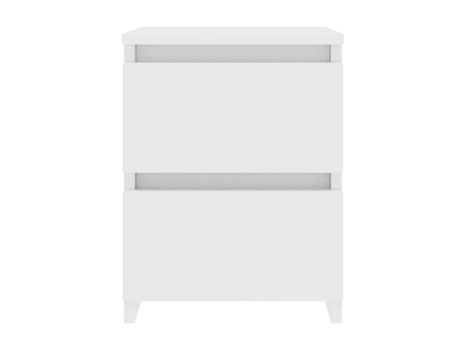 Tables de chevet 2 pcs Blanc 30x30x40 cm Bois d'ingénierie