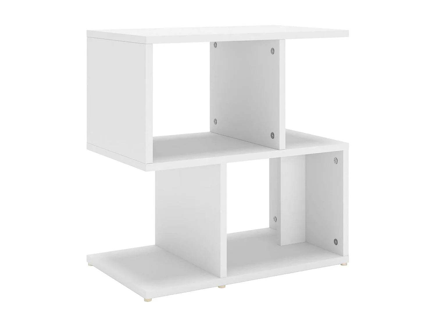 Table de chevet blanc 50x30x51,5 cm bois d'ingénierie