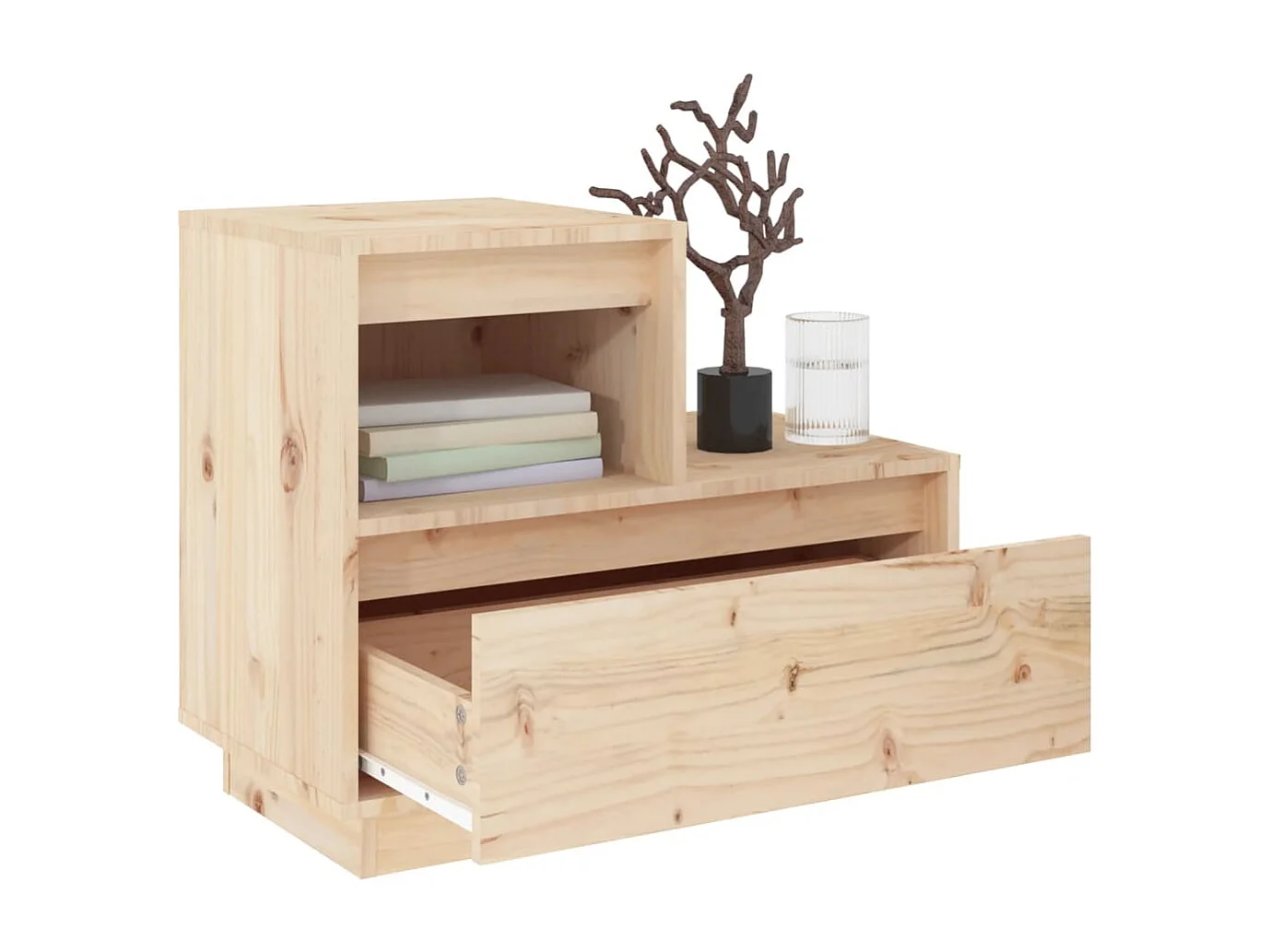 Table de chevet 60x34x51 cm Bois de pin solide