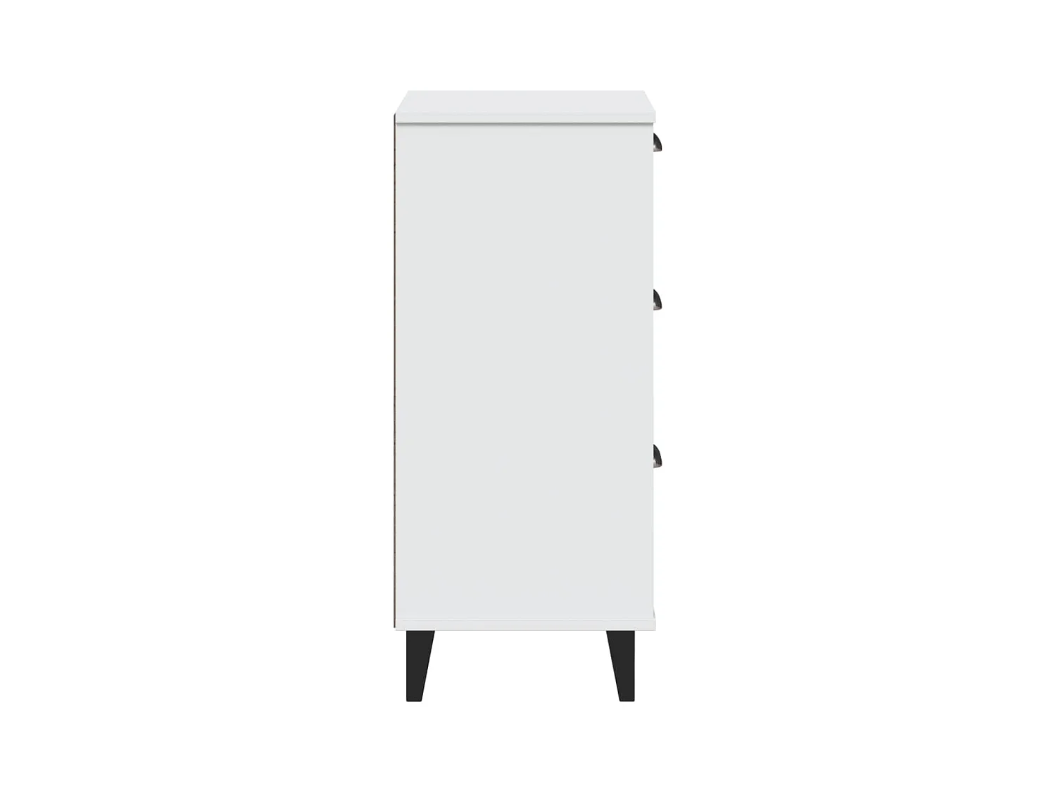 wit bewerkt houten nachtkastje