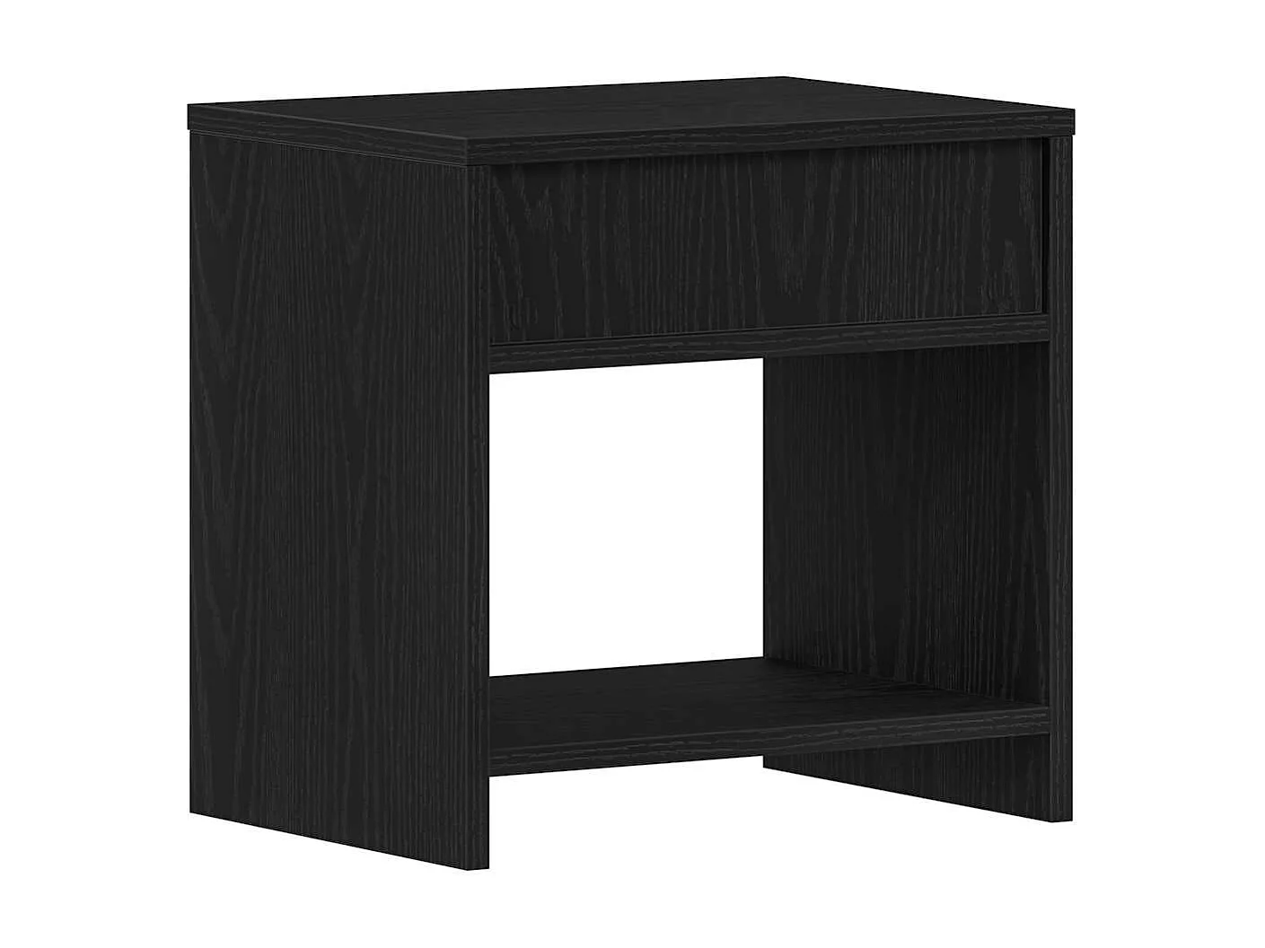 Table de chevet chêne noir 40x30x40 cm bois d'ingénierie