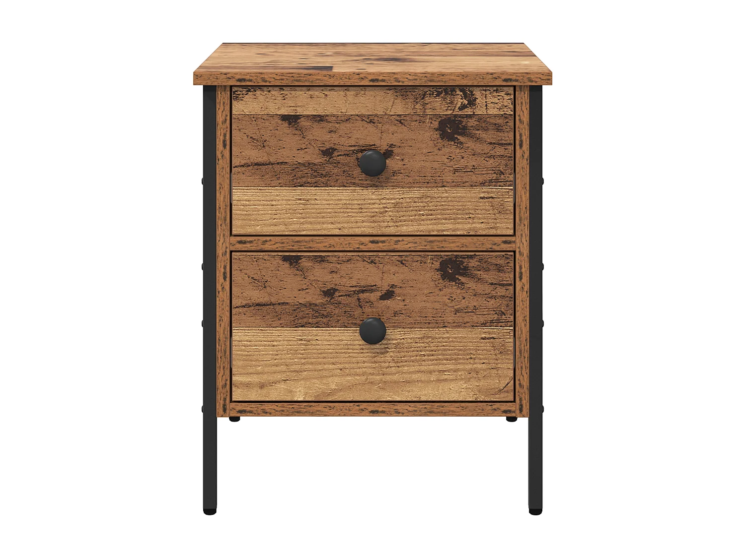 Table de Chevet Bois Ancien 40x42x50 cm Bois Ingénierie