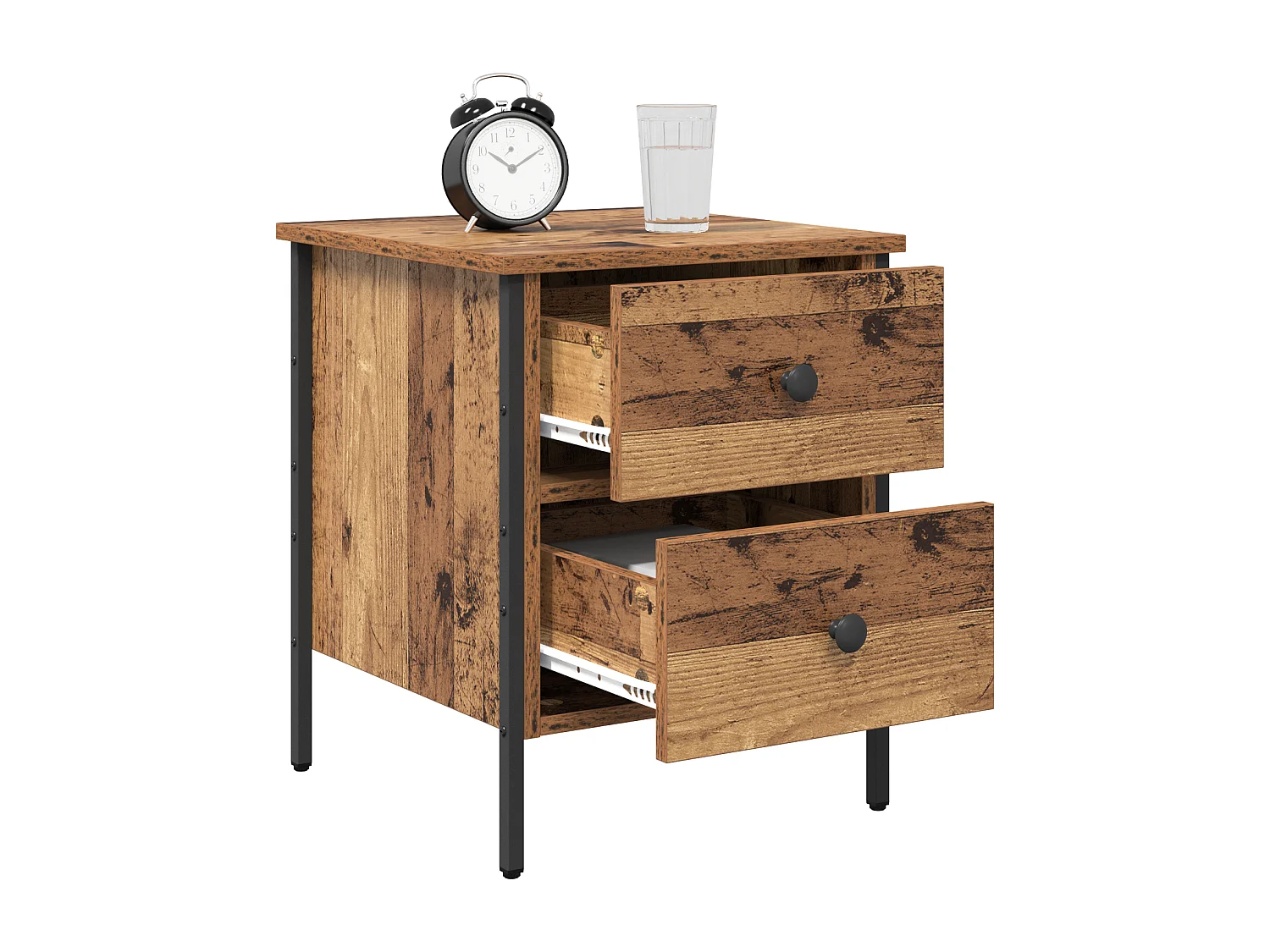 Table de Chevet Bois Ancien 40x42x50 cm Bois Ingénierie