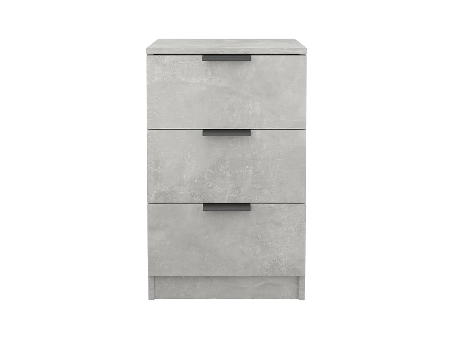 Tables de chevet 2 pcs Gris béton 40x36x65 cm