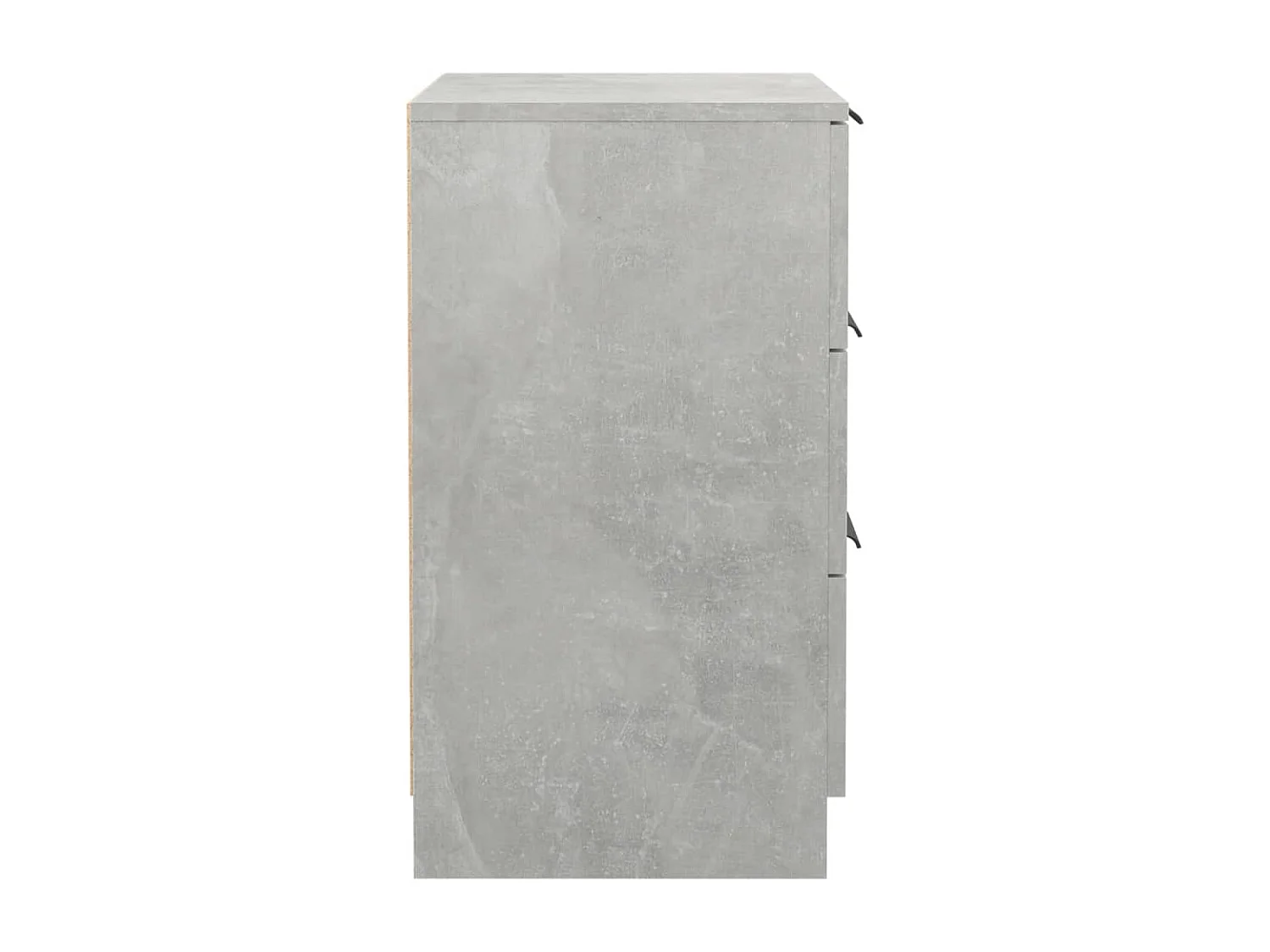 Comodini 2 pz Grigio cemento 40x36x65 cm