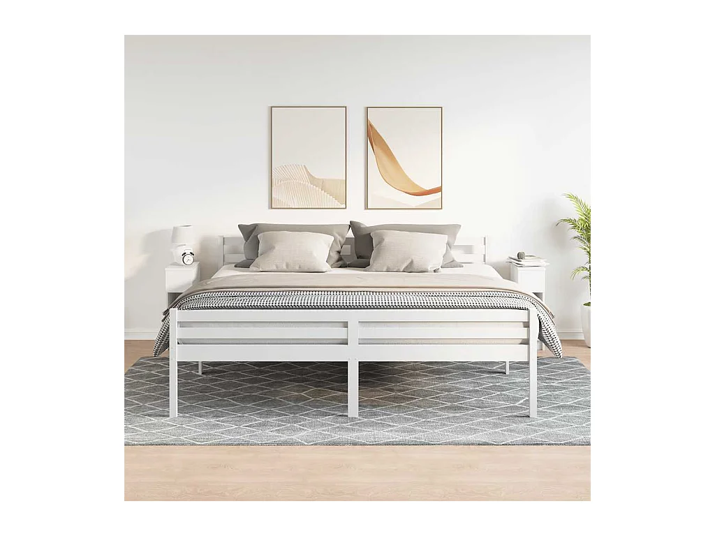 Nachtkastjes met lade 2 stuks wit 20x36x60 cm