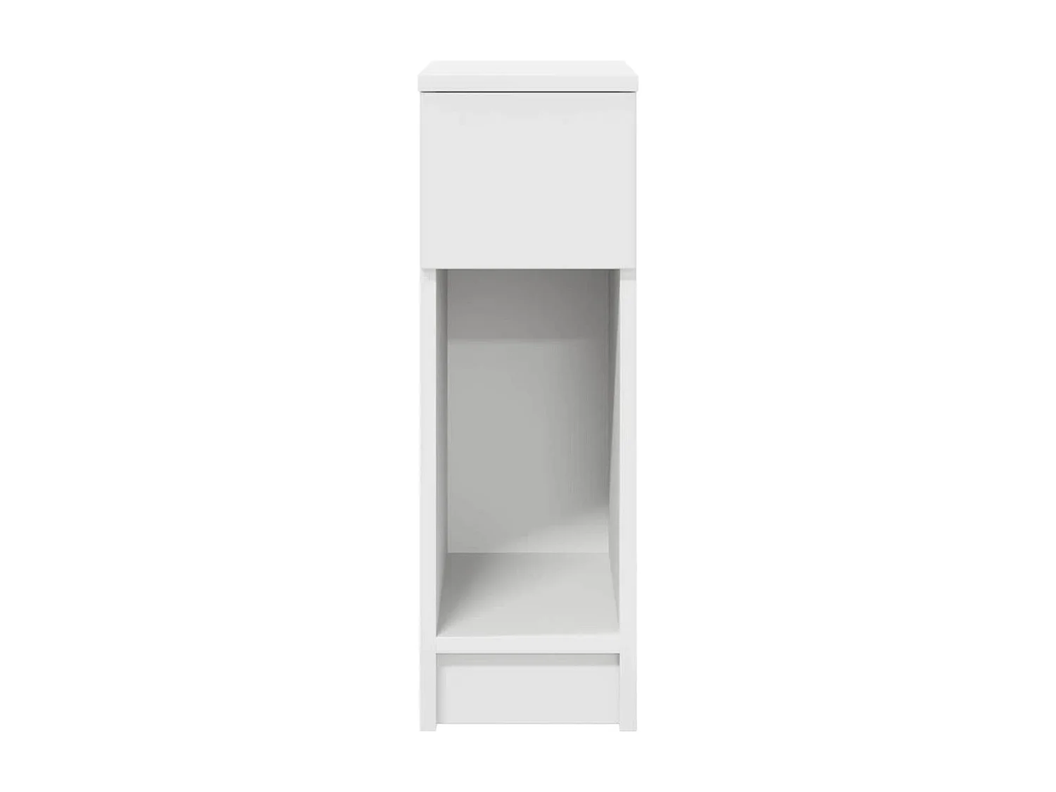 Tables de chevet avec tiroir 2 pcs blanc 20x36x60 cm