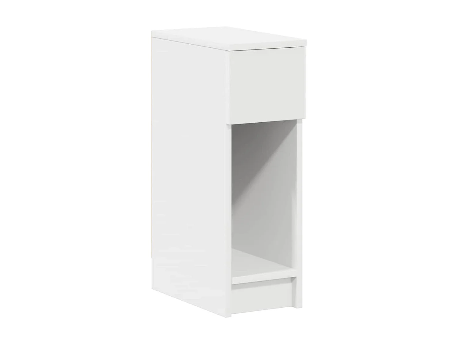 Tables de chevet avec tiroir 2 pcs blanc 20x36x60 cm