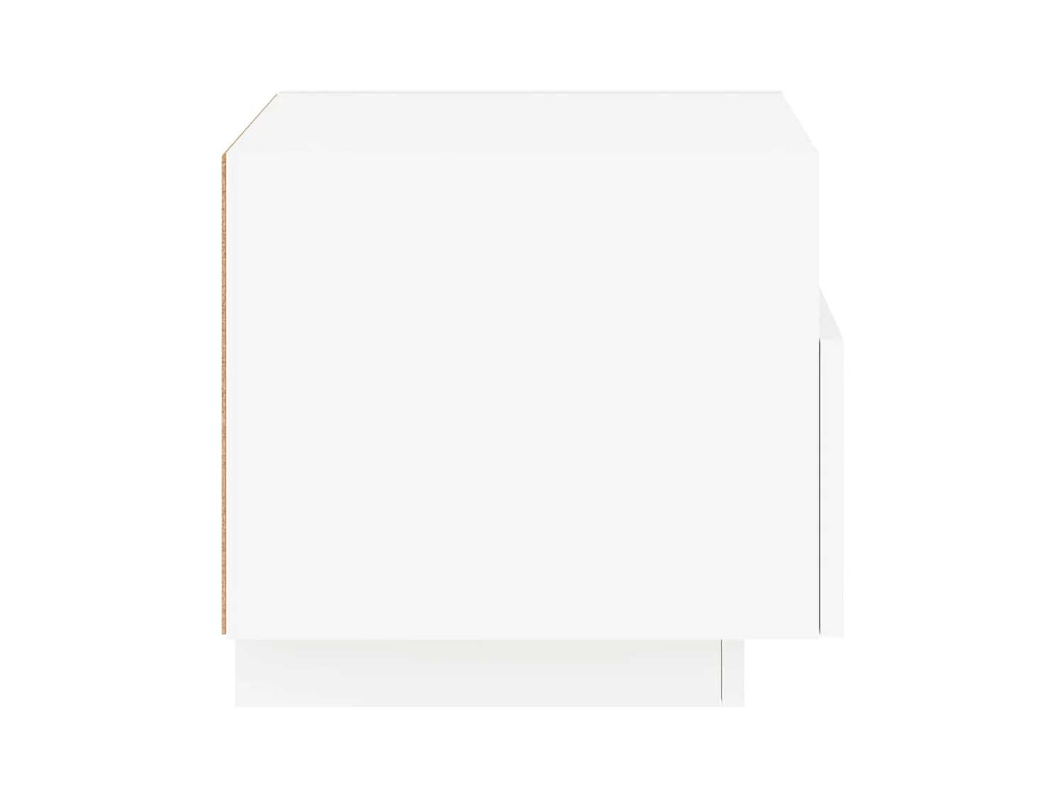 Nachtkastjes met LED-verlichting 2 stuks wit 40x39x37 cm