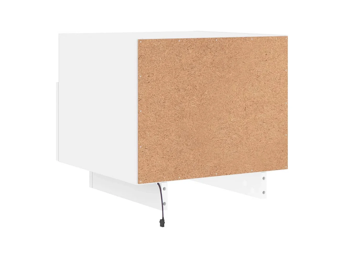 Nachtkastjes met LED-verlichting 2 stuks wit 40x39x37 cm