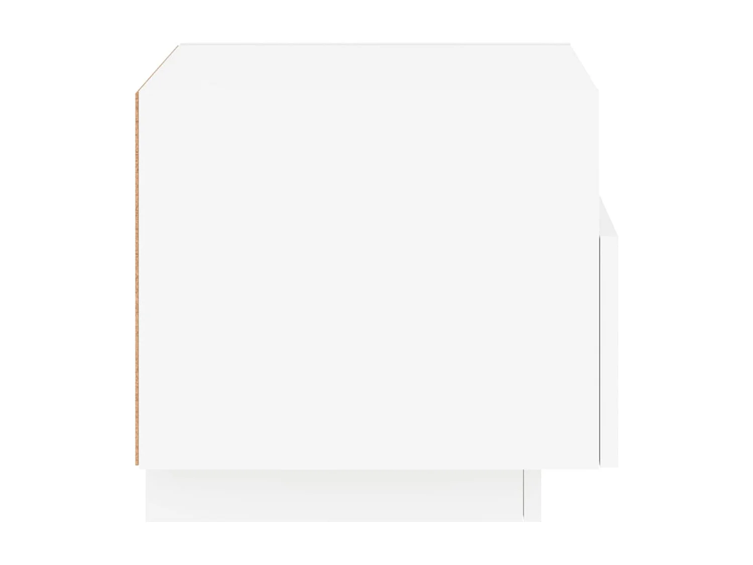 Armoires de chevet avec lumières LED 2 pcs blanc 40x39x37 cm